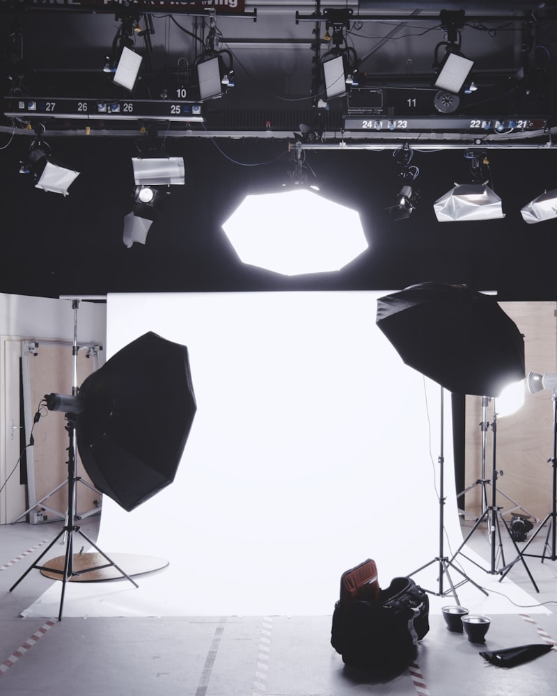 Product photography assets displayed across a website and brochure