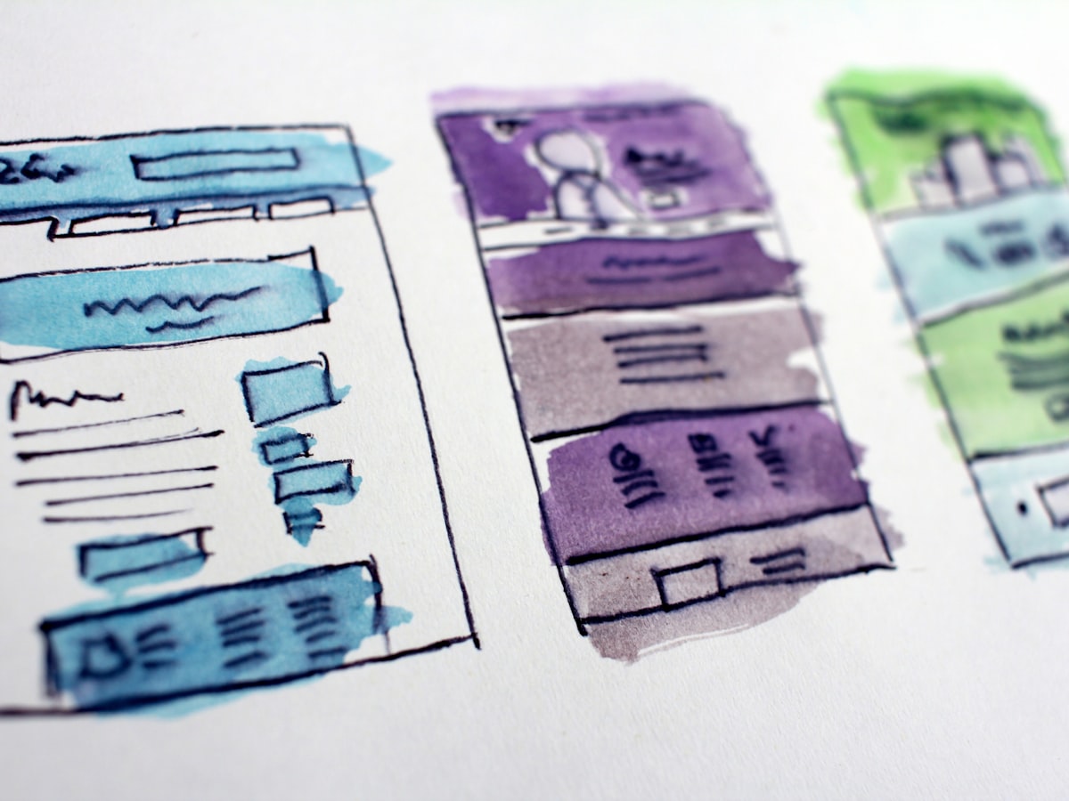 Before and after website designs compared side by side